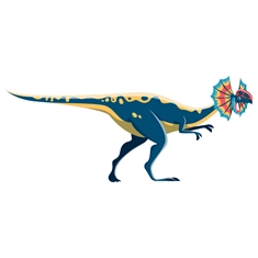 Dilophosaurus Dinosaur Transparent Sticker